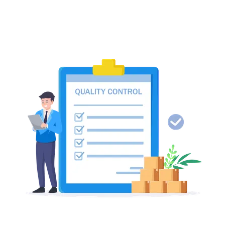 Quality product checklist  Illustration