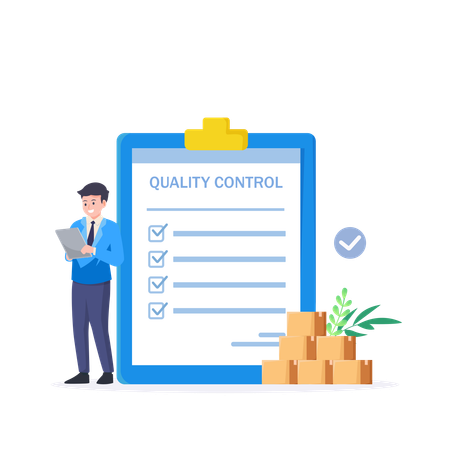 Quality product checklist  Illustration