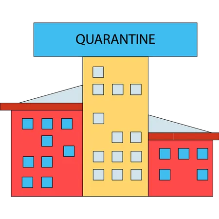 Quarantänekrankenhaus  Illustration