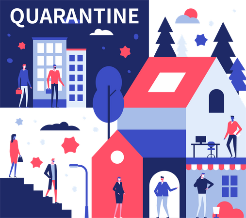 Quarentena  Ilustração