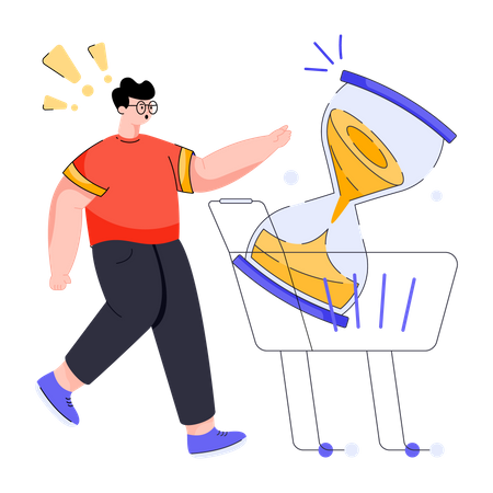 Quedarse sin tiempo  Ilustración