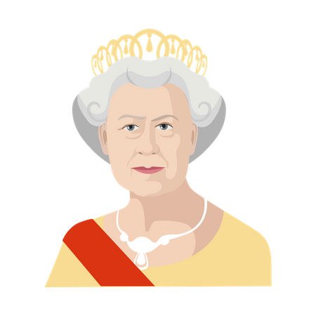 Queen Elizabeth II  일러스트레이션