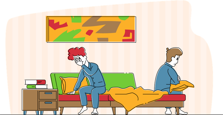 Querelle de conjoint  Illustration