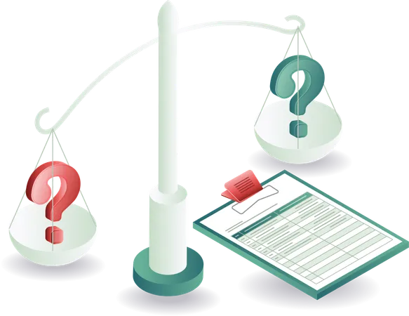 Questimark lei justiça  Ilustração