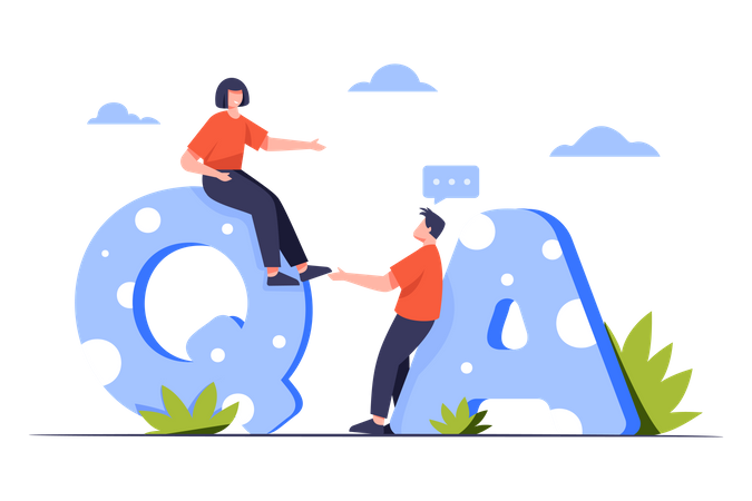 Question and Answer  Illustration