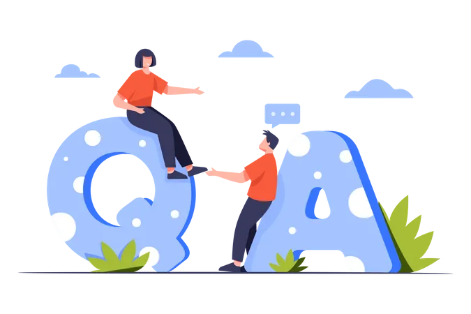 Question and Answer  Illustration