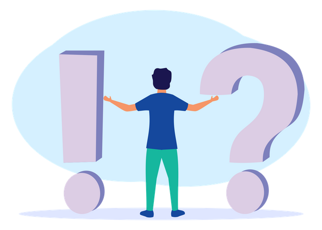 Question And Answer  Illustration