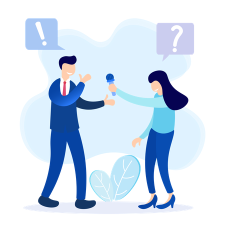 Question And Answers  Illustration