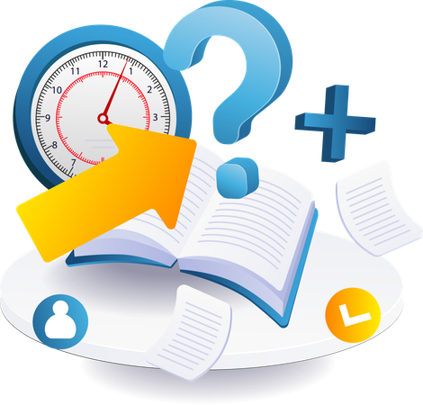Question session time in a study  Illustration