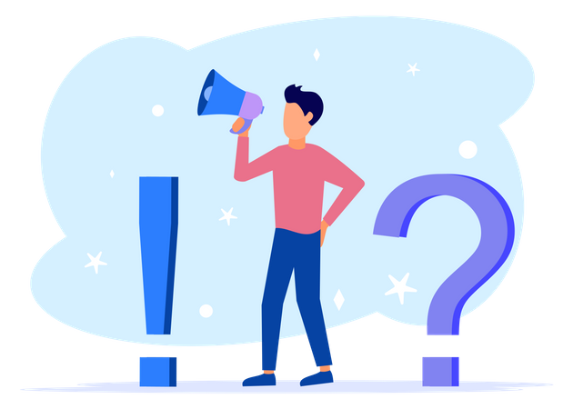 Questions And Answer  Illustration