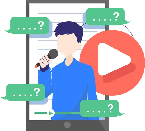 Questions and Answer Video Illustration