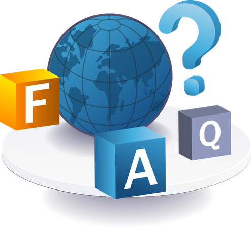 Questions and answers about world life  Illustration