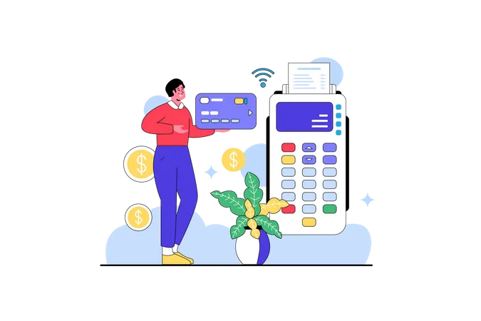 Quick Payment Service  Illustration