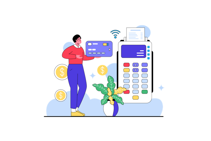 Quick Payment Service  Illustration