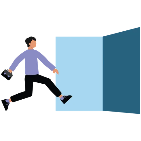 Quit routine job  Illustration
