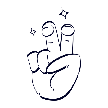 Quote Hand Gesture  Illustration
