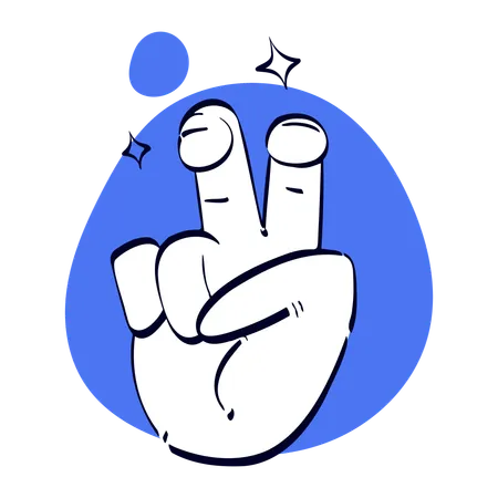 Quote Hand Gesture  Illustration