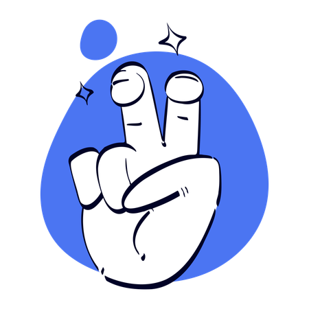 Quote Hand Gesture  イラスト