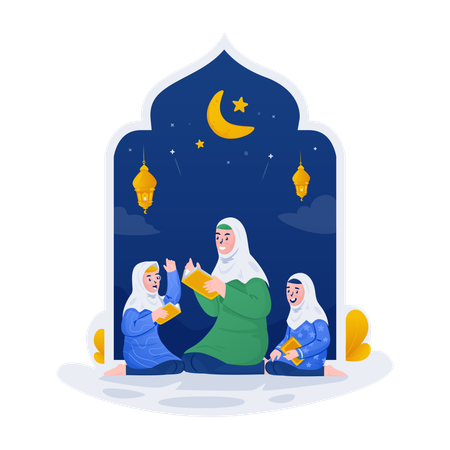 Quran classes  Illustration