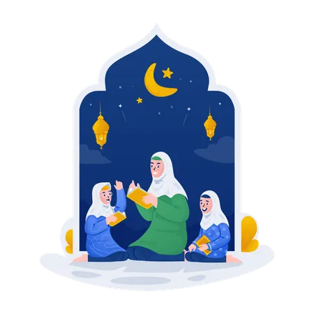 Quran classes  Illustration