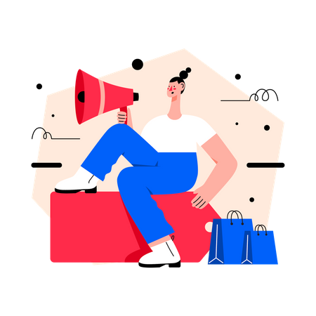 Rabattankündigung  Illustration