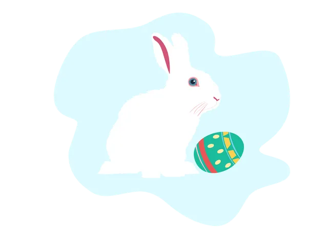 Rabbit Easter Illustration Illustration