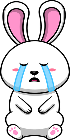 Rabbit Crying  イラスト