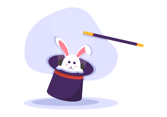 Rabbit show  Illustration
