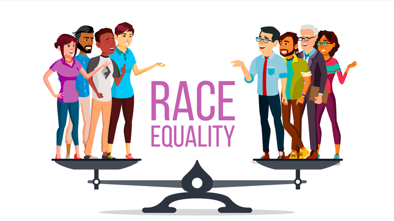 Race Equality Vector  Illustration