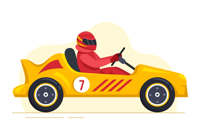 Racing Game Illustration
