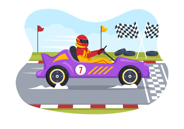 Racing Game  Illustration