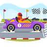 illustrations of go-kart