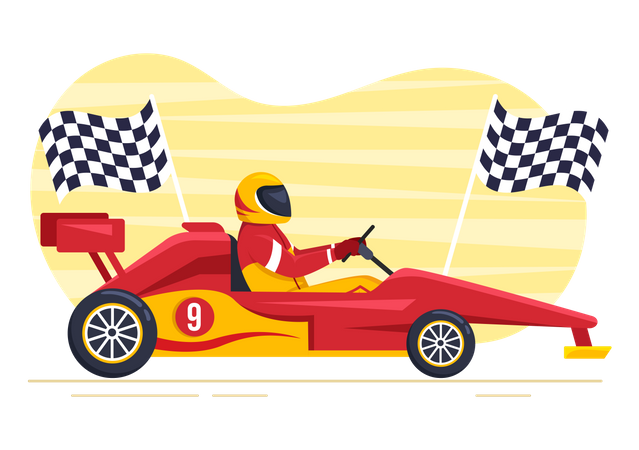 Racing Game  Illustration