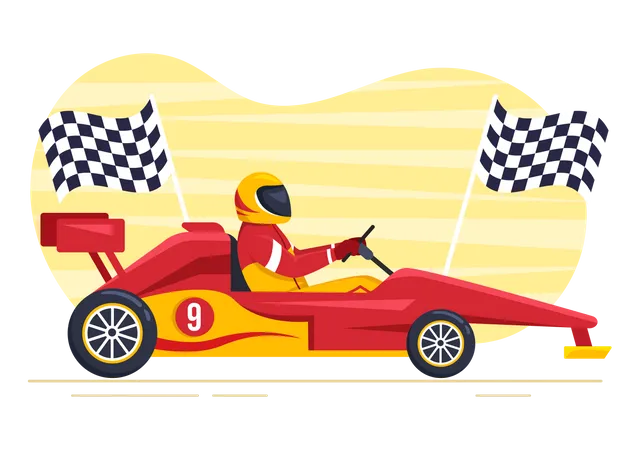 Racing Game  Illustration