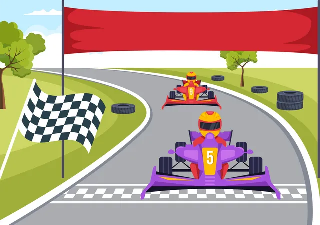 Racing Game  Illustration