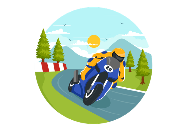 Racing Motosport  Illustration