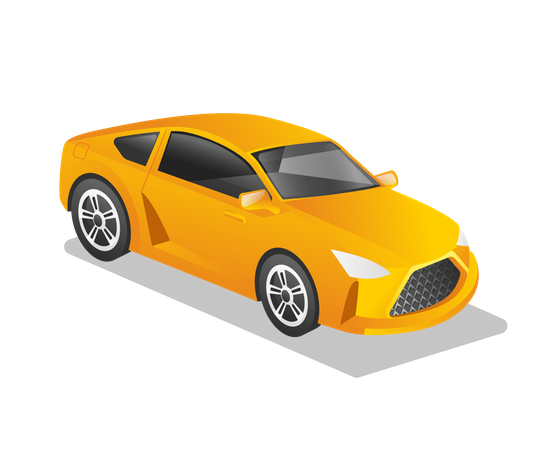 Racing sports car  Illustration