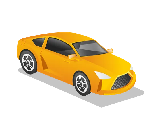 Racing sports car  Illustration