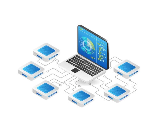 Radar control network  Illustration