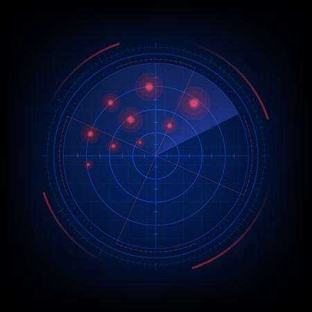 Radarschirm  Illustration