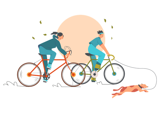 Radfahren  Illustration