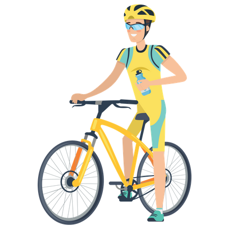 Radfahrer  Illustration