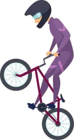 Radfahrer fahren Fahrrad  Illustration