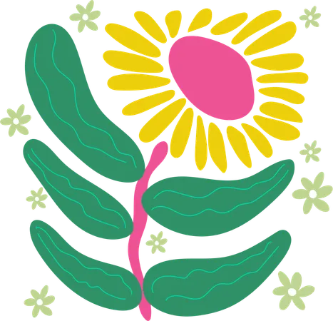 Radiant Sunflower Design  Illustration