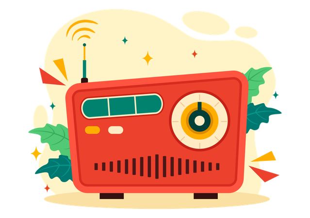 Radio Day  Illustration