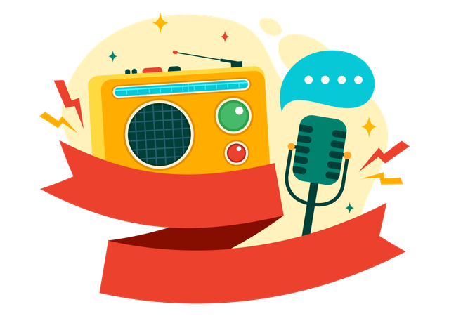 Radio Day  Illustration