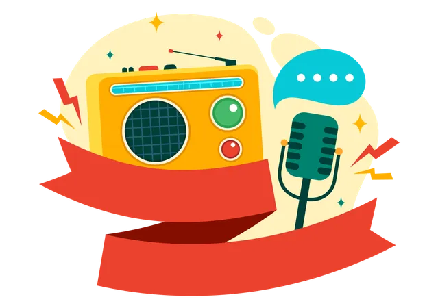 Radio Day  Illustration