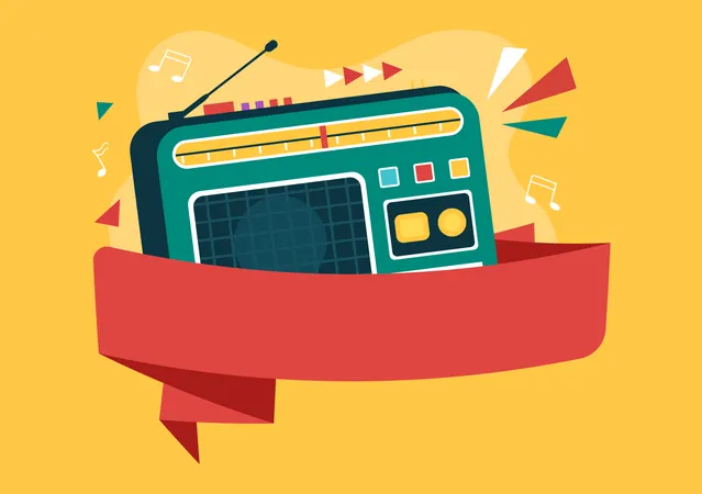 Radio Day  Illustration