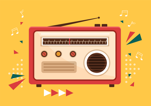 Radio Day  Illustration