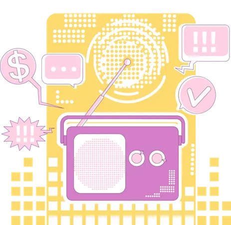 Radio marketing  Illustration